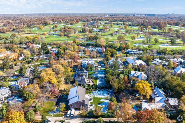 Homes in the Golf neighborhood border one of several nearby golf courses.
