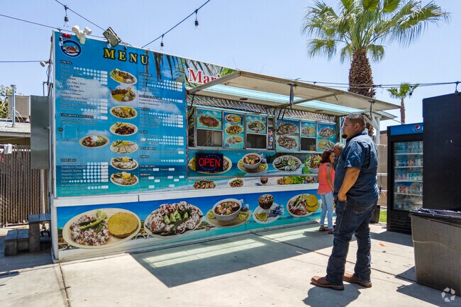 Grab some fish tacos at Mariscos Los Compadres Dinuba.