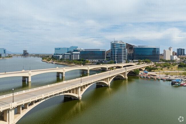 Major businesses by tempe town lake
