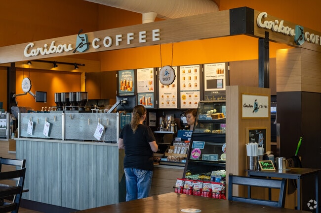 Caribou Coffee inside Dick’s Fresh Market offers drinks during grocery runs.