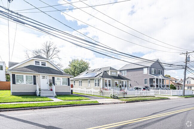 Some streets in Down Town Bay Shore have homes like these.