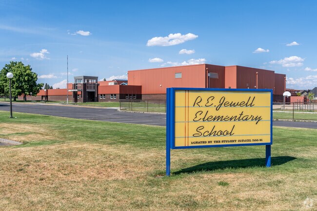 R.E. Jewell Elementary School is found in the Old Farm District of Bend, Oregon.