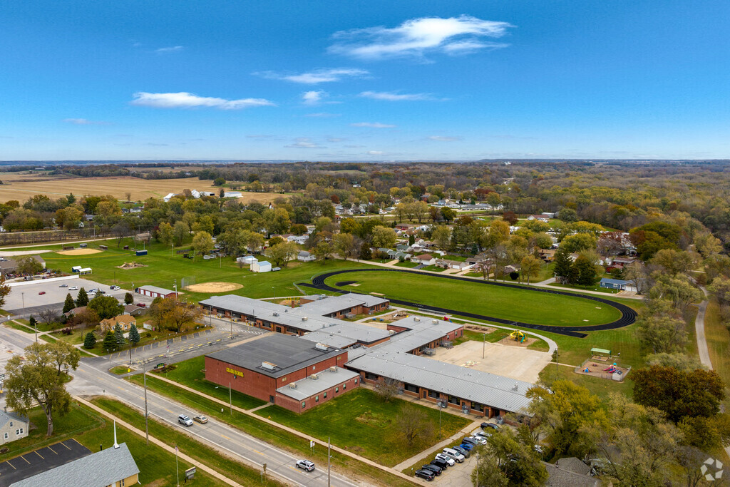 An elevated view of Colona School.
