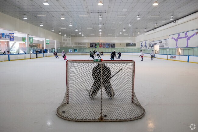 Hockey practice is in full swing at Ice Oasis in Foster City near Edgewater Isle.