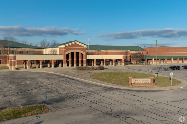 The student population of Royal Spring Middle School is 776 and the school serves 6-8.