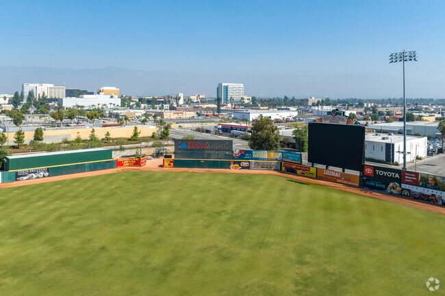 The San Manuel Stadium is located near the Metrolink in Stadium Way.