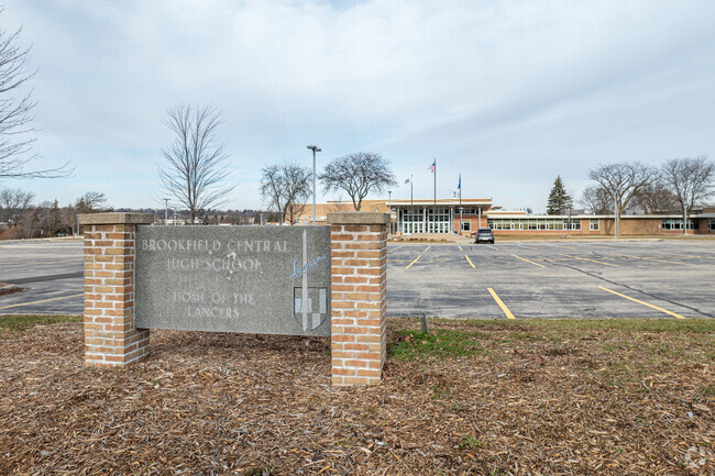 The entrance signage at Brookfield Central High School.