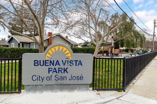 Buena Vista Park, where local children go to climb an ultra-modern playground in Burbank.