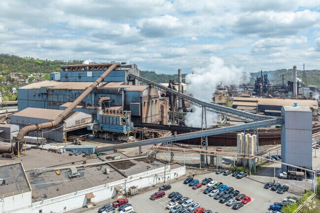 Braddock is known for the massive US Steel plant located in the town.