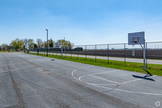 Morgan Township Elementary School basketball courts.