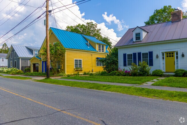 Colorful homes reflect Norwich’s historic charm and architectural diversity.