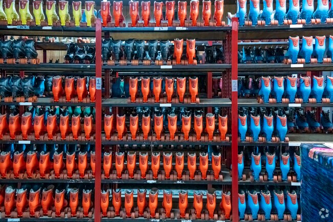 Residents can rent colorful skates at Edru Skate in Holt.