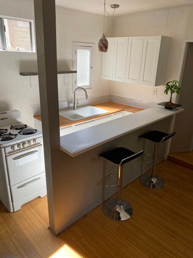 kitchen and half wall /counter