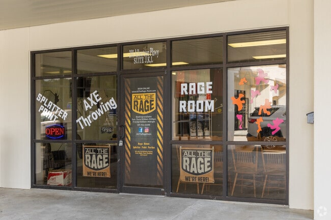 Residents of Pilette can visit the rage room at All the Rage in nearby Lafayette to relieve stress by breaking objects.