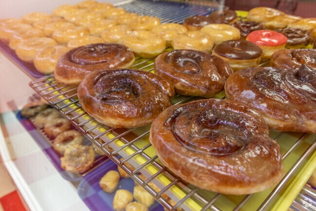 The donuts at Donut Palace are perfect with a slightly crispy shell and soft doughy center.