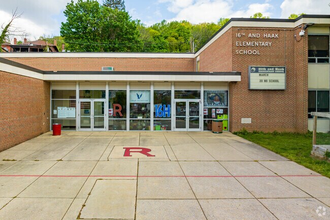 16th and Haak Elementary School entry.