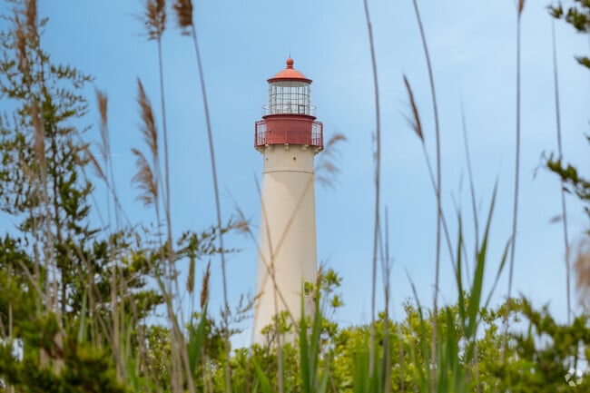The Cape May Lighthouse sits at the edge of Lower Township.