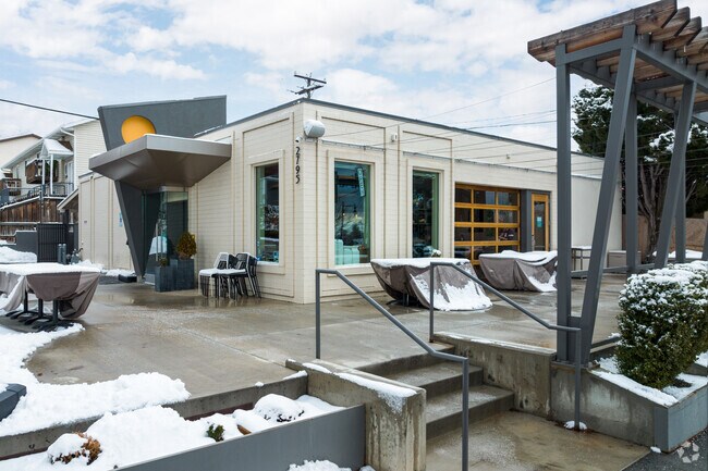 Eggs in the City Restaurant exterior.