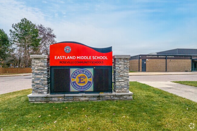 Eastland Middle School sign.