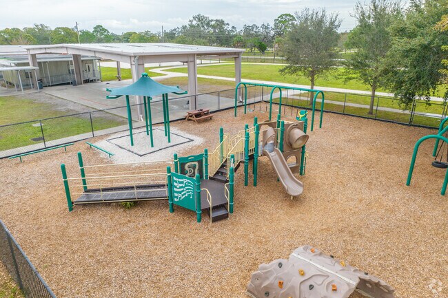 Ponce de Leon Elementary School playground is so much fun.