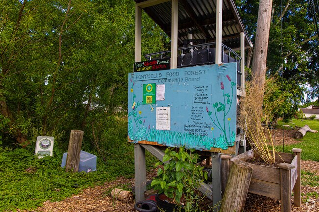 Free fresh grown veggies and at Fonticello Food Forest for residents of Swansboro.