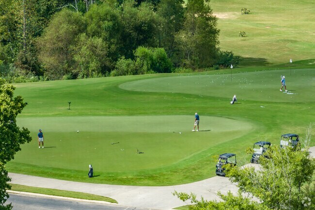 Practice your swing at Council Fire Golf Club just outside of the Liles Addition neighborhood.