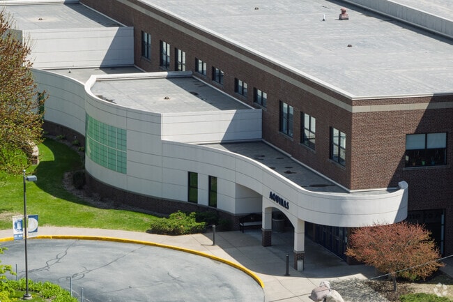Aquinas Middle School shares a building with their high school.