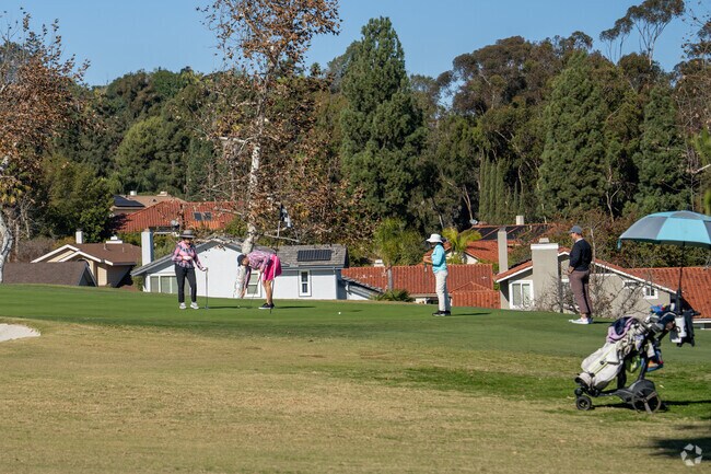 The Shadowridge Golf Club is a favorite for locals to practice their swing in Vista.