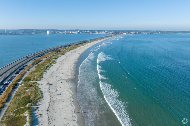 Long Beach in Nahant is a favorite spot for surfing and relaxing on the sand.