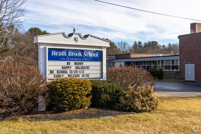 Heath-Brook Elementary School is located on Shawsheen Street.