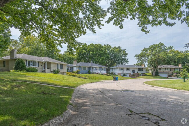 A row of homes in the Brookview Heights neighborhood.