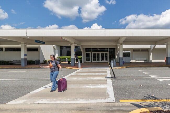 You can fly iout of Gainesville regional airport just a few miles away,