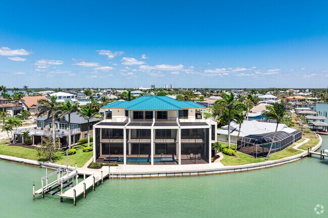 Isles of Capri features large and luxurious homes built on the water.