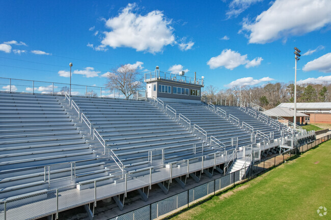 Zebulon High School has plenty of seating for home games.