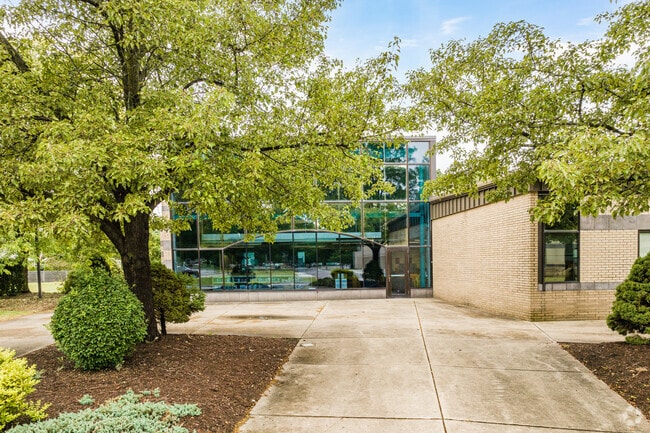 Berea-Midpark Middle School has tree covered promenades.