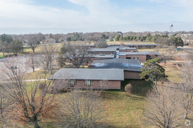 Northside Elementary School has a lot of mature trees on its campus.