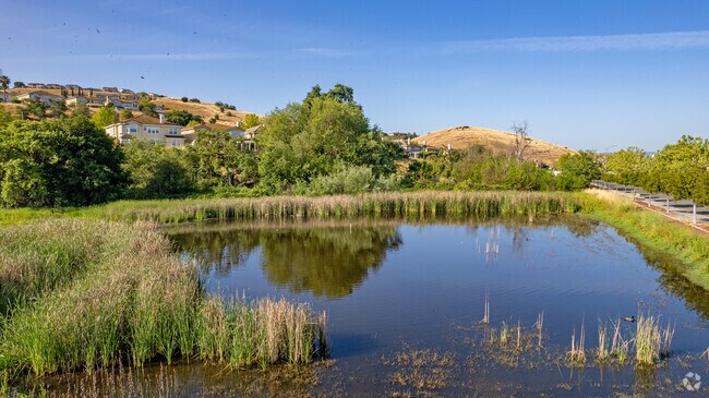 At Silver Creek Linear Park, locals can find a scenic pond.
