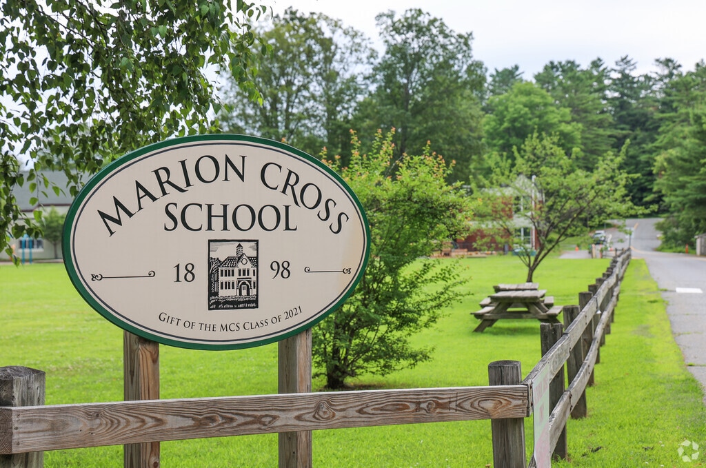 Marion W. Cross School is located in the center of town in Norwich.