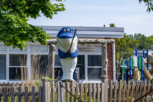 The Shark is the mascot of Aquidneck Elementary School in Middletown.