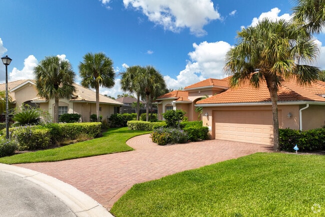 Large driveways and perfectly manicured grass in the Gateway neighborhood.