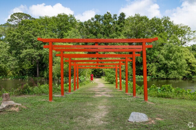The Japanese Garden is a relaxing contemplative place for a stroll.
