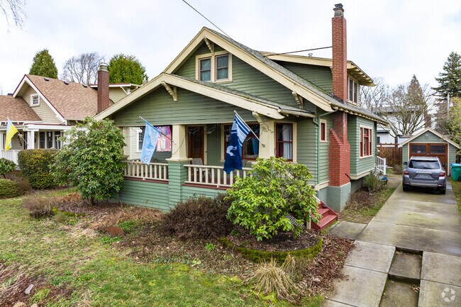 Quaint bungalows with spacious patios house resident's of the Hollywood neighborhood.