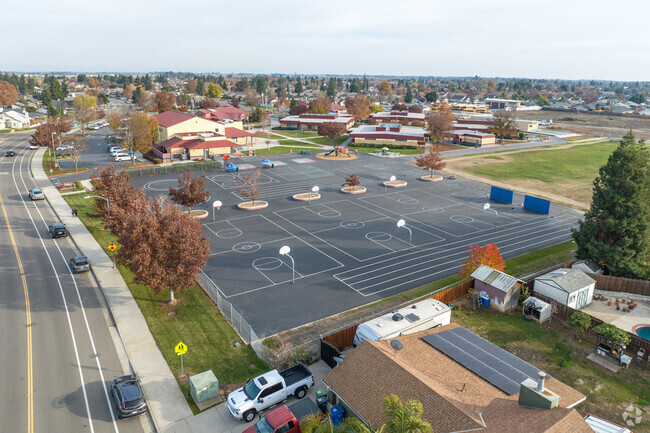 Lake Canyon Elementary School's blacktop offers a great space for students to exercise.