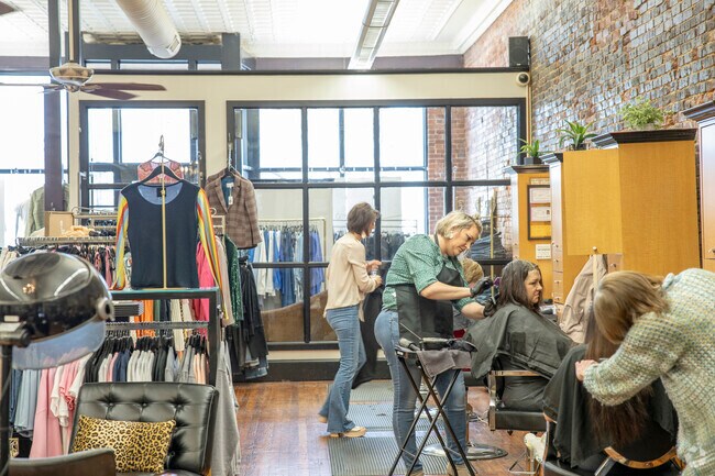 Customers get ready for a night out at Cho On Main Salon & Boutique.