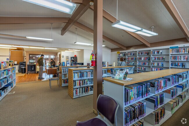 The Hermiston public library is currently under construction but provides a temporary location in the mean time.