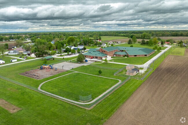 Aerial Fayette Elementary Public Elementary School.
