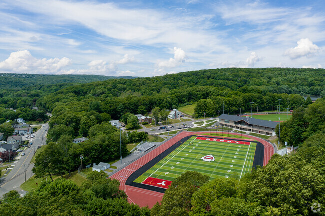 Derby High School features a brand new track and football field.