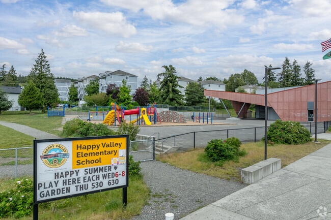 Happy Valley Elementary School play area.