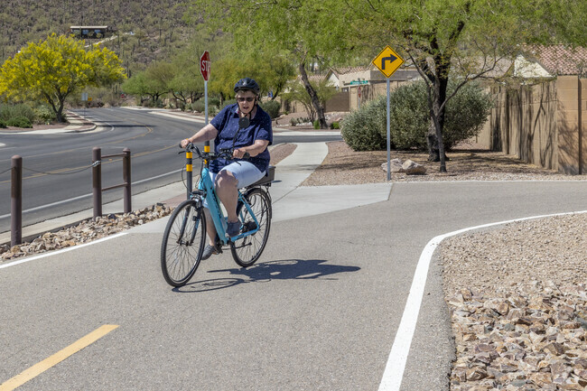 Cyclists can hop on the Juan Bautista De Anza National Historic Trail, AKA the Loop Trail, for an extended car-free ride near Gladden Farms.