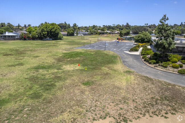 The sporting field of the La Paloma Elementary School in Fallbrook.